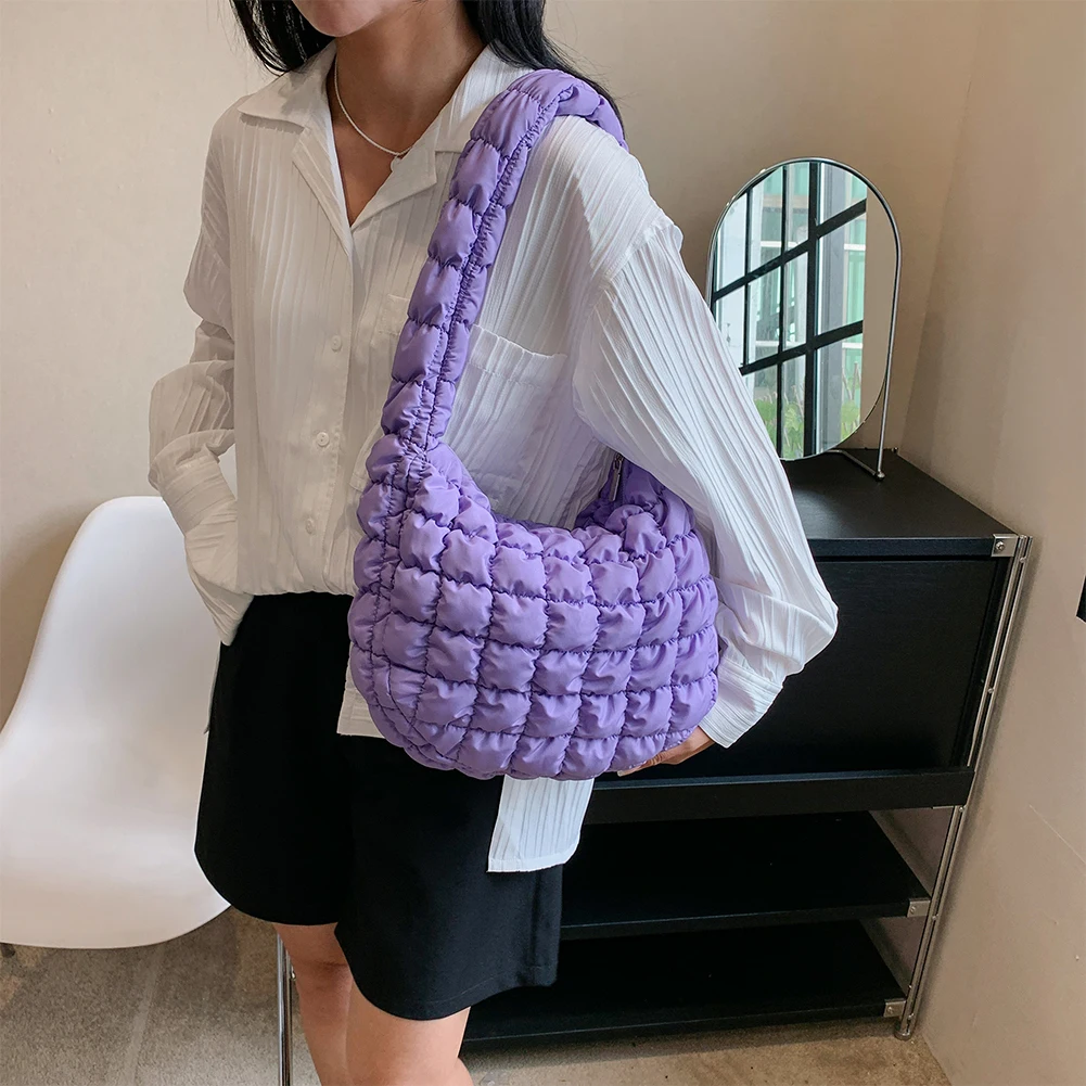 Quilted-Pleated-Crossbody-Bag-for-Women-Padded-Shoulder-Bag-Ruched-Cloud-Bubbles-Hobo-Nylon-Handbags-Purse-2