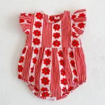 92507 Red Rompers