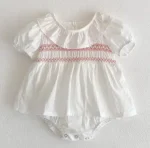 91080 white Rompers
